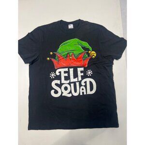 Christmas Elf Squad Tee Shirt Size Plus 2XL